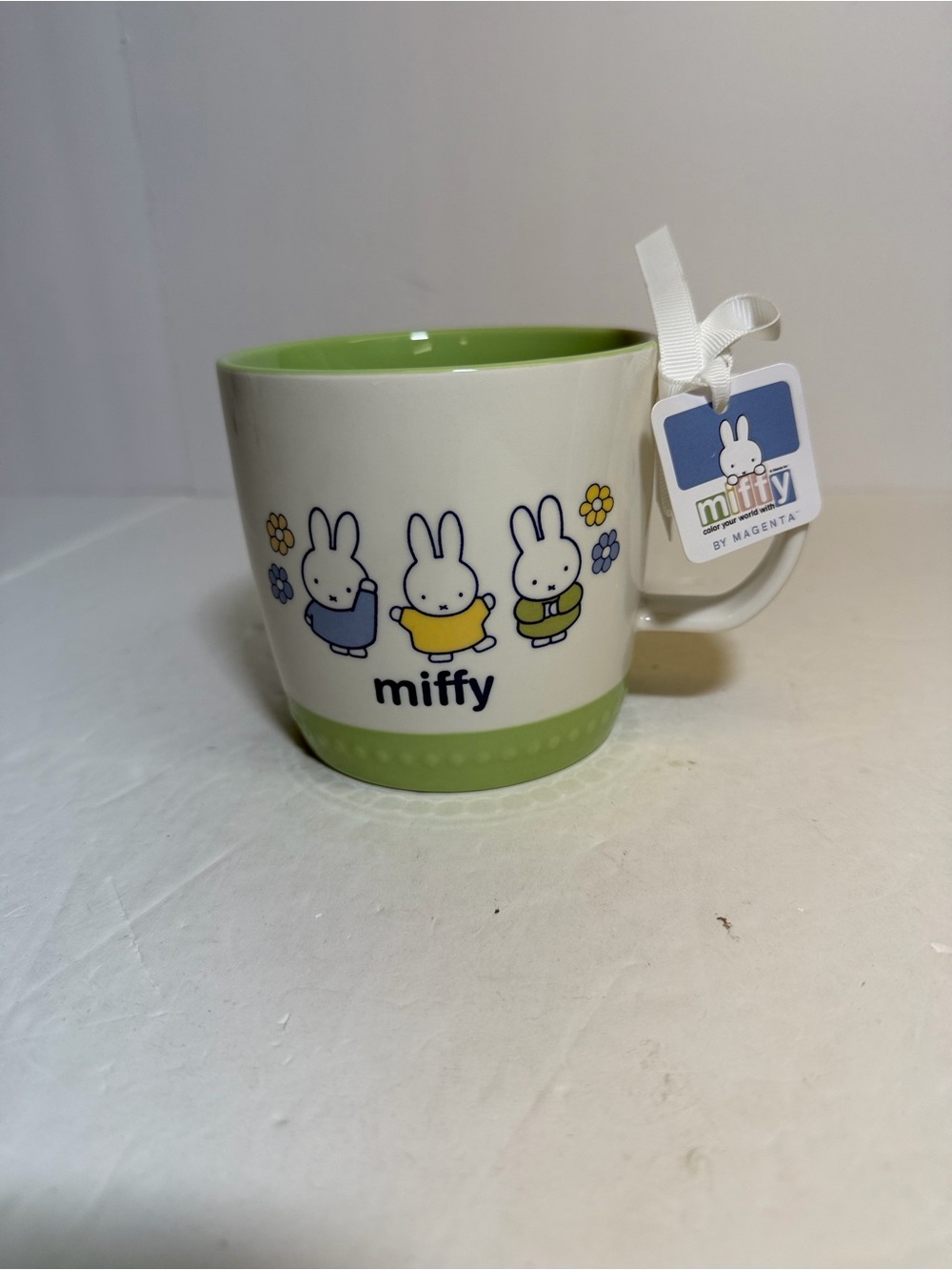 miffy by Magenta Green-Interior Ceramic Mug 20oz‎ NWT